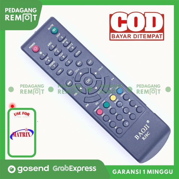 New Remot Remote Receiver TV Parabola Tanaka Matrix Getmecom MPEG4 KW