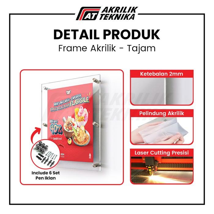 New FRAME / BINGKAI / DISPLAY POSTER AKRILIK BERKUALITAS UKURAN A0