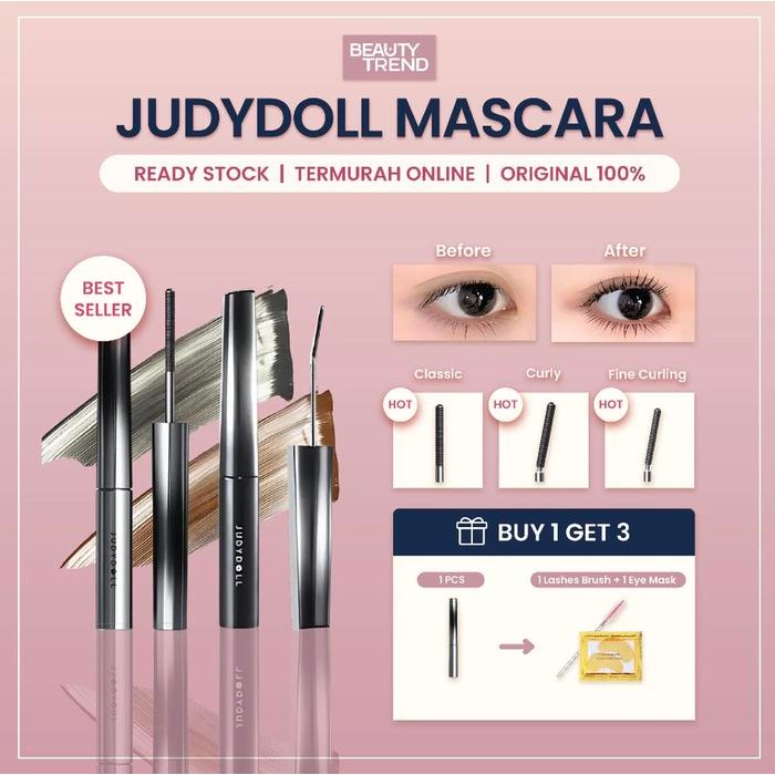[READY STOCK] JudyDoll Iron Mascara Judy Mascara Maskara Besi JudyDoll Mascara Waterproof Tahan Lama