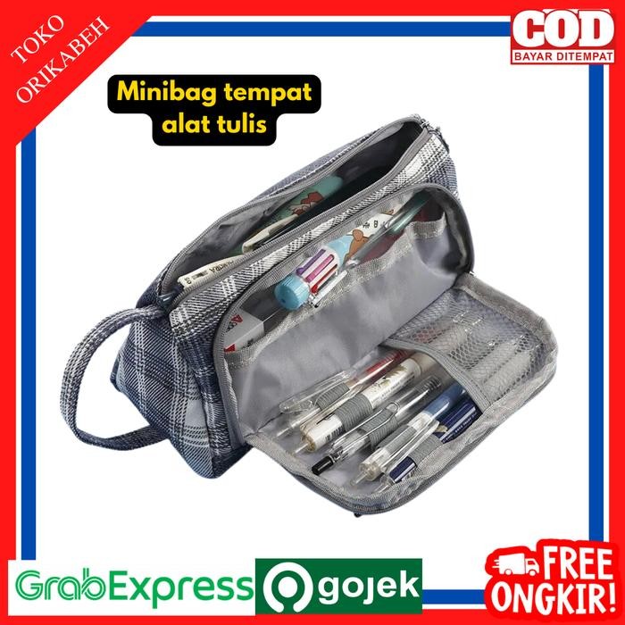

PROMO! Organizer Pouch Dompet Tas Tempat Pulpen Pensil Alat Tulis Stationery