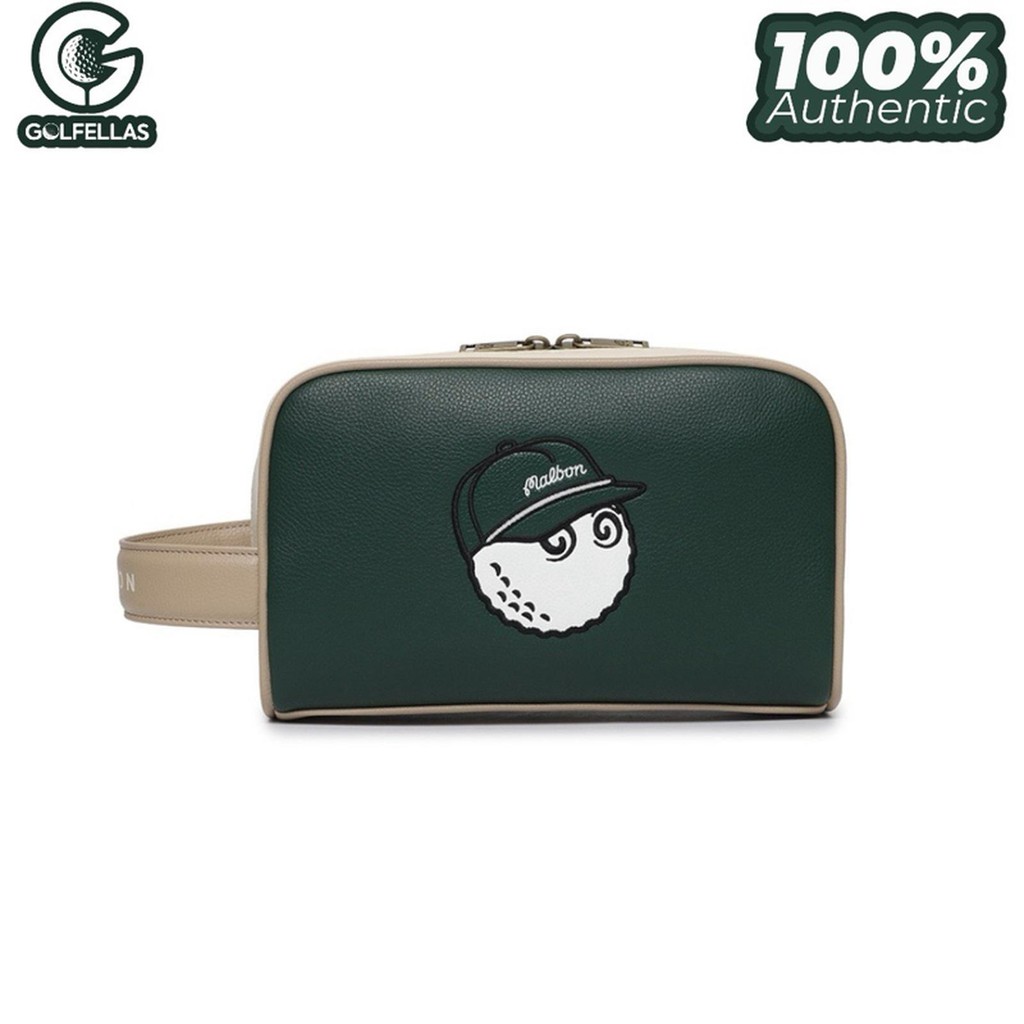 Malbon New Born Classic Pouch Green