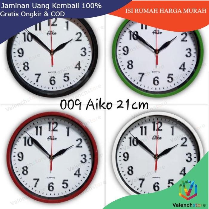 Jam Dinding aiko / jam dinding murah / Jam dinding Diameter 23cm