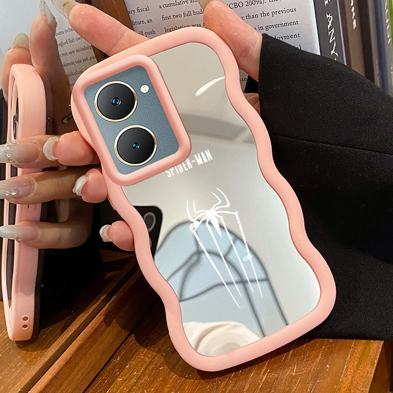 Casing Untuk VIVO Y03 Y03T Y100 Y18 Y18i Y18e Y18t Y37 Y28s 5G Case Casing HP Pola bekas kaki dan la