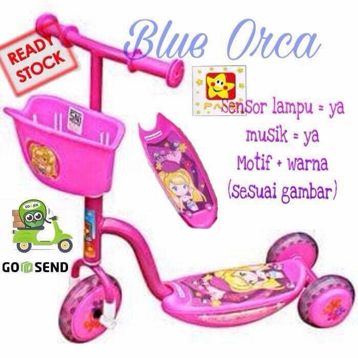 MAINAN ANAK SKUTER PMB RODA 3 PINK