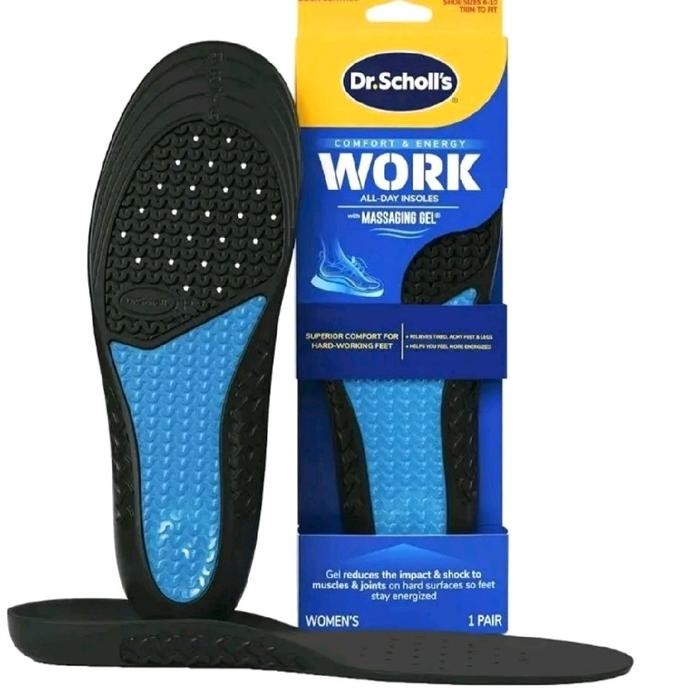 Dr. Scholl's Comfort & Energy Work Insoles For Men / Women Shoe Pria Wanita Insole Sepatu Insol sol