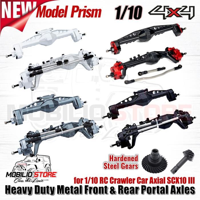 Heavy Duty Metal Portal Axles for 1/10 RC Crawler Car Axial SCX10 III