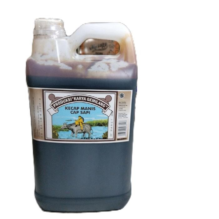 Kecap Manis Cap Sapi Galon 7kg Asli bandung Saus Saos