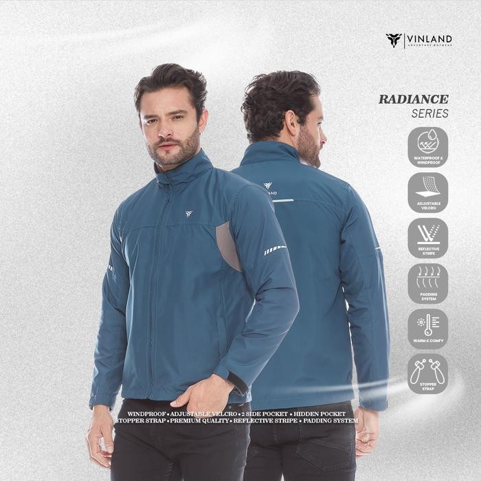 Jaket Motor Harian Simple Radiance VINLAND Anti Air