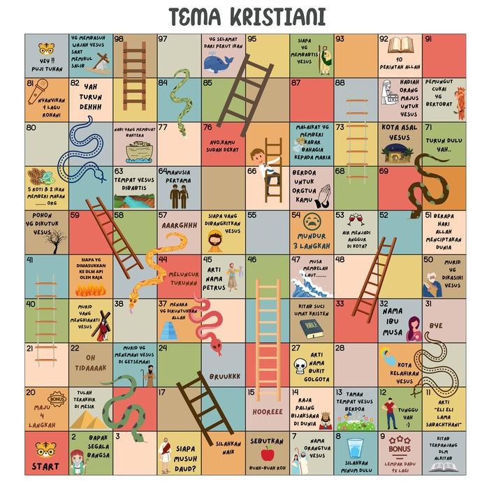 sygk- Ular Tangga Jumbo Mainan Edukasi Anak