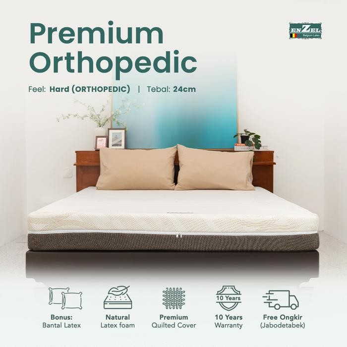 ENZEL - Kasur Kesehatan Full Latex Orthopedic / Hard - Premium Orthopedic Uk 100x200