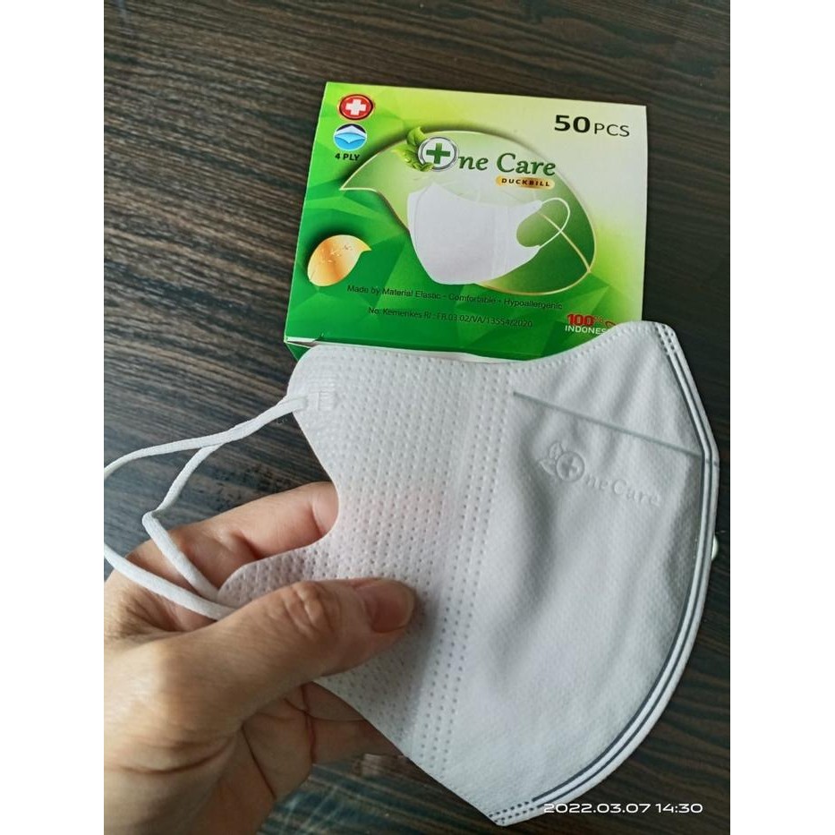 New Masker Duckbill NeCare 4ply masker dewasa NeCare Earloop premium 50pcs