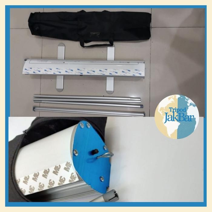 Roll Up Banner 60X160 Alumunium Stand Banner Tripod Jakbar Terlaris