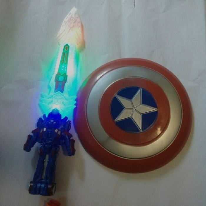 ASLI Mainan anak tng pedang captain rica superhero kapten rika READY STOCK
