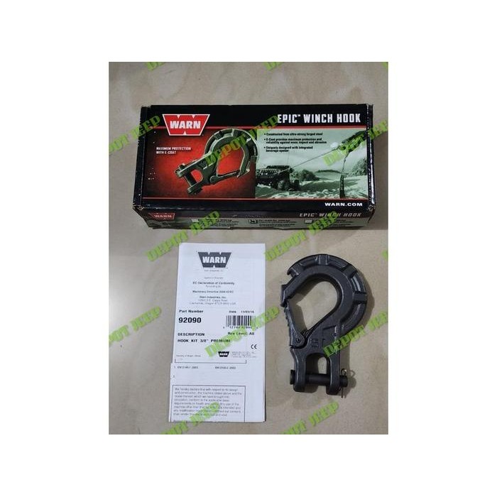 Ready WARN EPIC STEEL WINCH HOOK 12000 LBS/6 TON