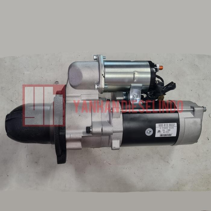 Dinamo Starter Komatsu Wa470-5 Pc450 600-813-6632 Nikko 0-23000-3335 12T 24V