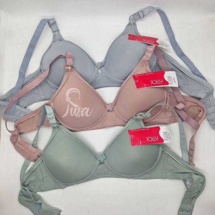 yrka- Jolly 1Pcs Bh Wanita Cup Kecil A5 Bra Busa Tipis Tanpa Kawat Kait Kancing Belakang 2 /