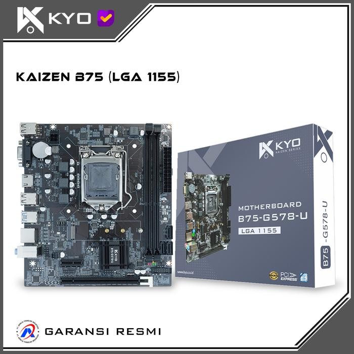 Motherboard KYO KAIZEN B75 M.2 NVME LGA1155 DDR3 B75 Mobo B75