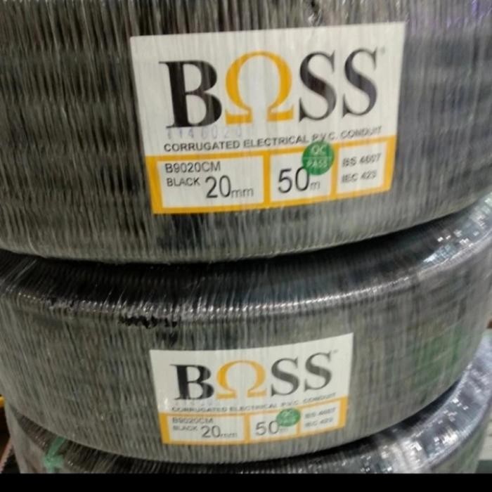 Fleksibel Boss 20Mm Hitam / Selang Kabel Listrik Boss