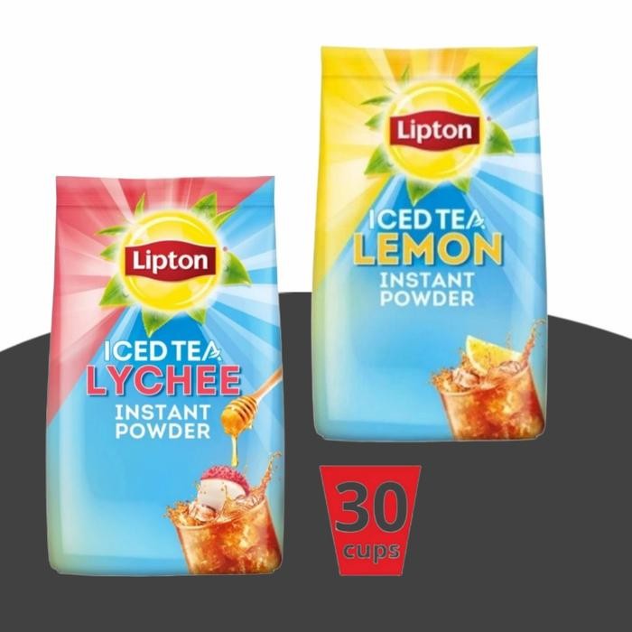 lipton iced tea lemon 510gr / lychee 510gr / drink powder / ice leci