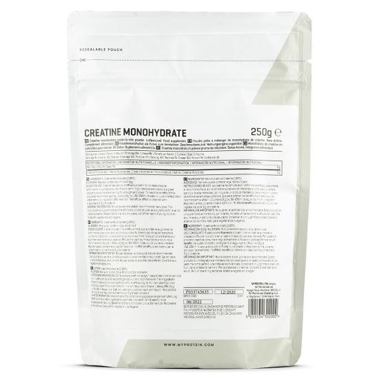 smql- Myprotein Creatine Monohydrate Powder, Unflavored, 250G