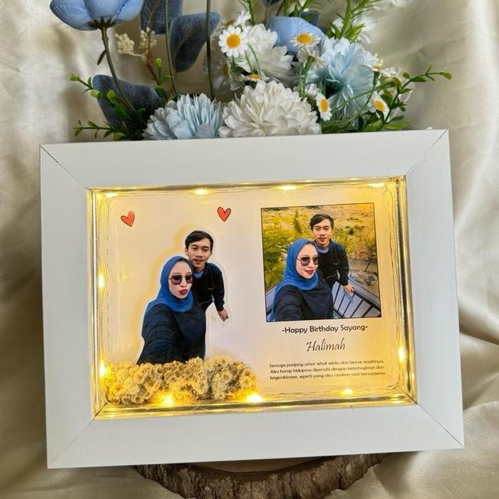 c.oGan- Popup Foto 13X18 Kado Ultah Pacar Kado Ultah Doi Kado Ultah Suami Kado Ultah Istri
