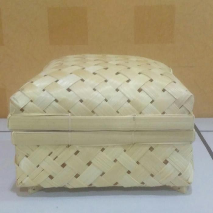 Tomoji - Sokase / Hamper / Besek Berkaki Bambu 30X30Cm Premium/ Ekslusif
