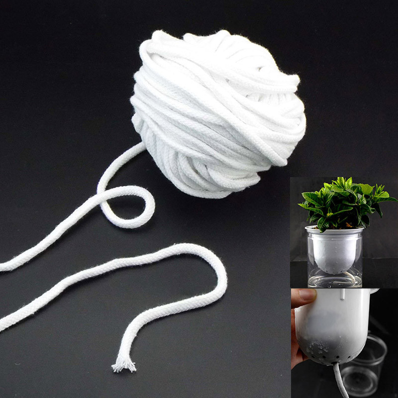 Self Watering Cotton Wick Rope 3mm 4mm 5mm Automatic Slow Release Cord Potted Plant Flower Pot Garde
