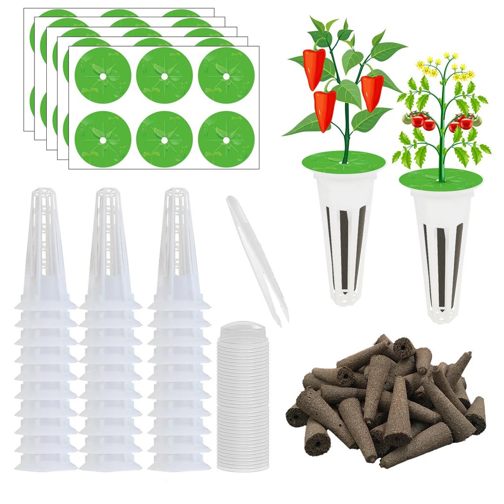 121pcs Hydroponic Garden Accessories Pod Kit Hydroponics Garden Grow Systems Suitable For Various Pl