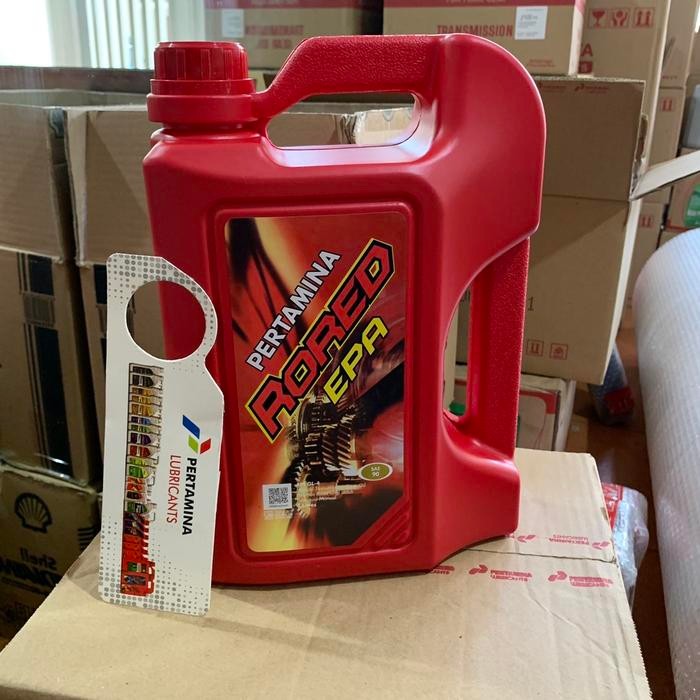 Pertamina Rored EPA Sae 90 Oli GardanGear Oil 4 Liter ( OLI TRANSMISI MOBIL MANUAL )