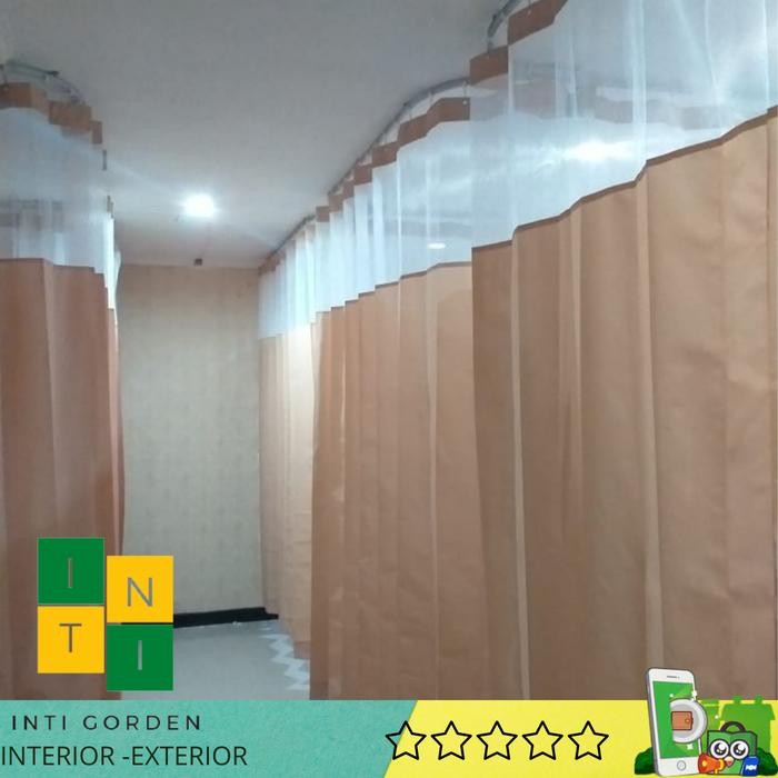 Gorden warna coklat untuk rumah sakit terakreditasi