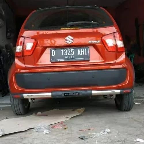 Promo Tanduk Belakang Pengaman Bemper Besi Stanlist Mobil Suzuki New Ignis Terlariss 
