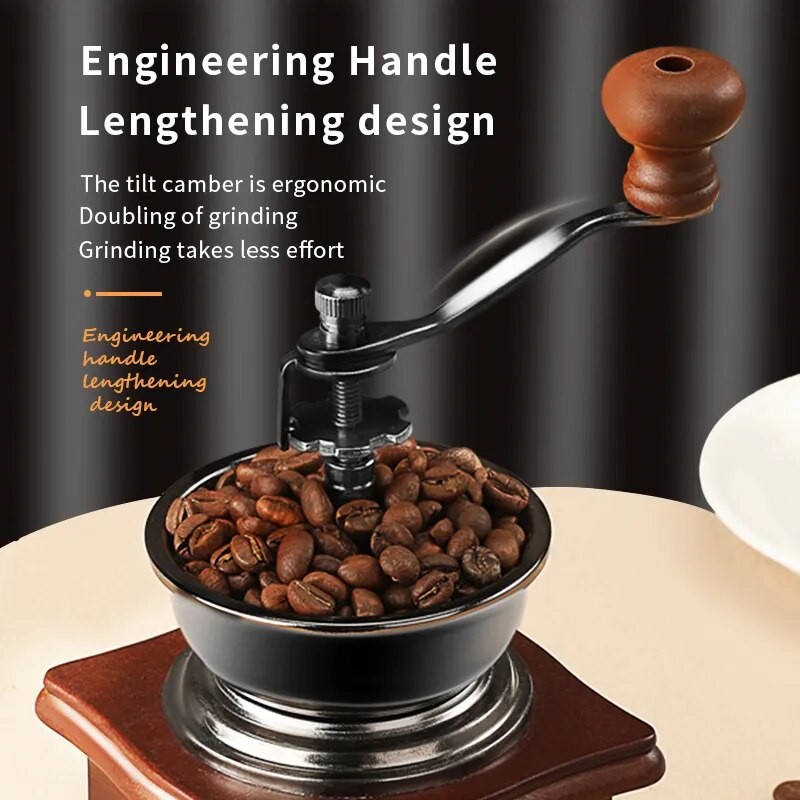 Mongdio Coffee Bean Grinder Household Hand Grinder Small Coffee Grinder Hand Grinder Hand Grinder Be