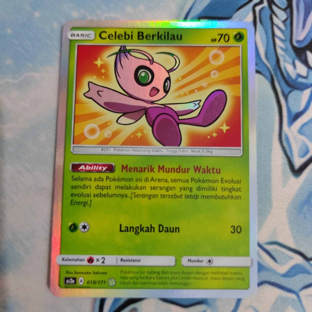 pokemon Indonesia celebi berkilau AS2a STAR original