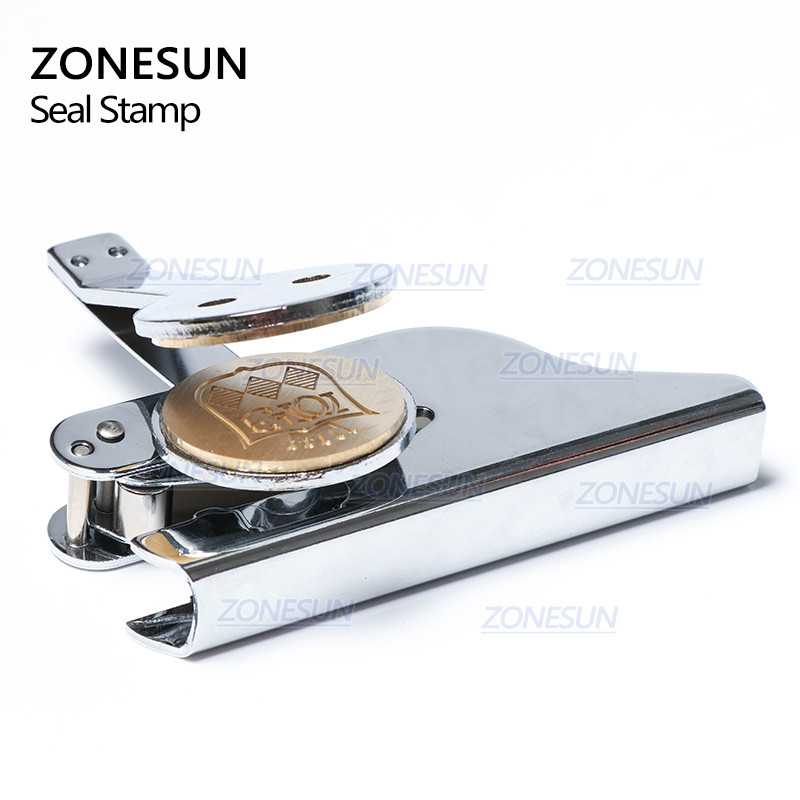 ZONESUN Custom LOGO Embosser Stamp Personalized Return Address Embosser Wedding Embosser Seal Name E