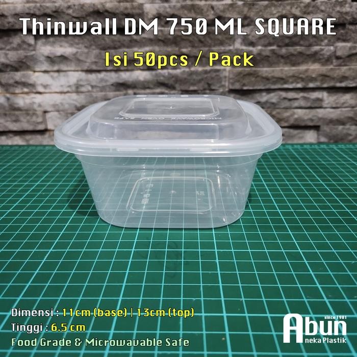 Thinwall Dm/Victory Square 750 Ml @25Pcs Promo 
