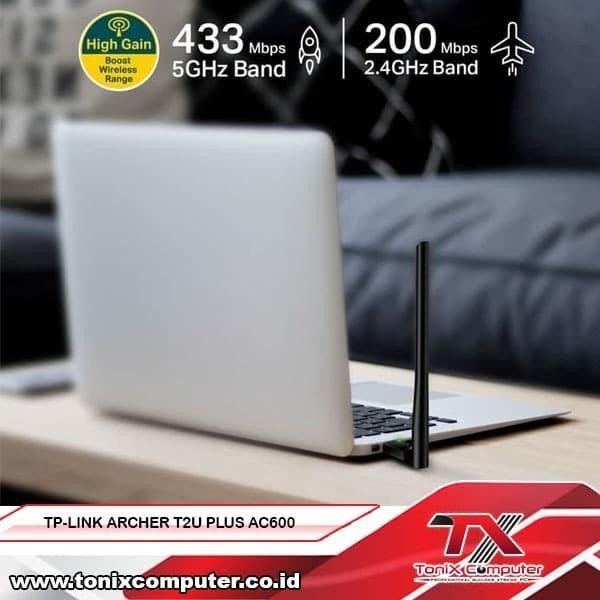 TPLINK TP LINK TP-LINK ARCHER T2U PLUS AC600 USB WIFI RECEIVER ADAPTER
