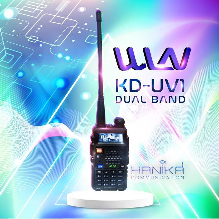cpbg- Wln Kd-Uv1 Ht Dualband 5W Ori Baru Kduv1 Walkie Talkie Wlan Vhf Uhf