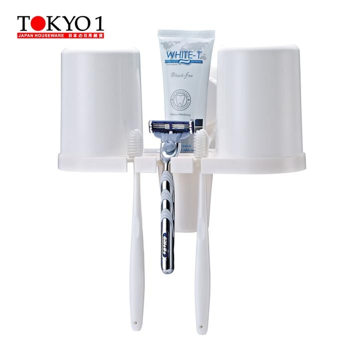 Tokyo1 dispenser odol dan tempat sikat gigi Couple Hanging Mug 921822