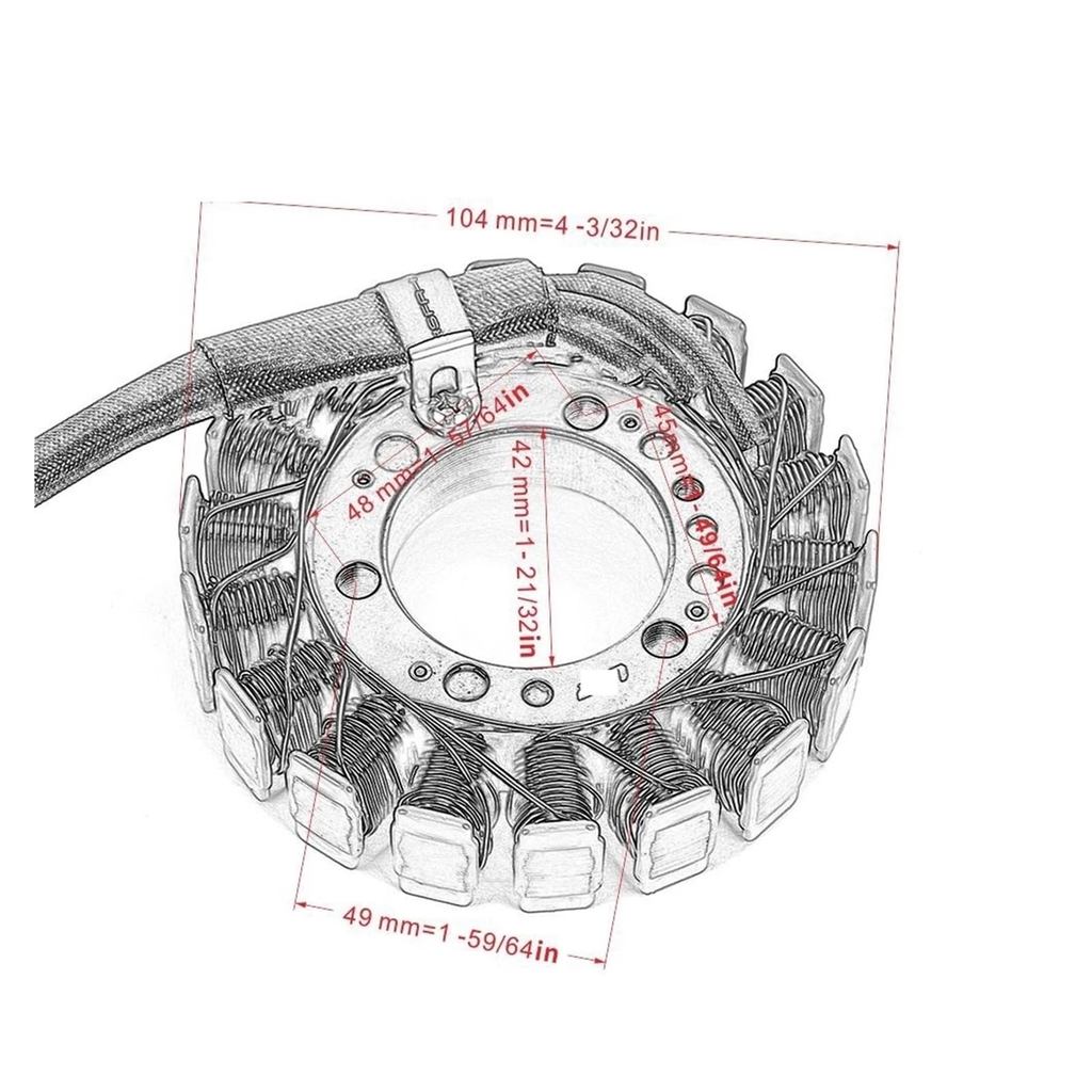 MOTORCYCLES GENERATOR STATOR COIL FOR KAWASAKI NINJA ZX6R ZX6 ZX400 500 ZX600 ZZR400 500 ZZR600
