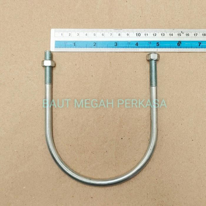 NEW U Bolt 4 inch / Klem Paralon / Klem Pipa