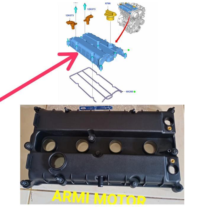 Ready Cover Cylinder Head Covertutup Klep Ford Fiesta 1.600 Cc Original Ford 4M5Z6582ECover Valve