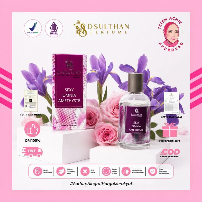 DS D.Sulthan X TEH ACHIE Parfume Sexy Omnia For Woman Dengan Aroma Pink Grapefruit, Bulgarian Rose