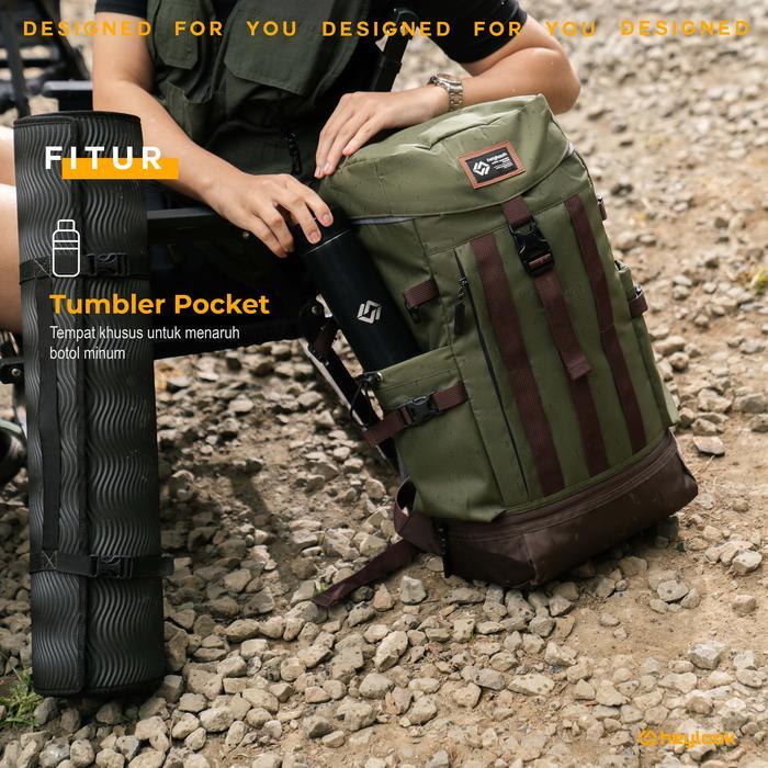 Eiger - Tas Ransel Gunung Merbabu Backpack Carrier Hiking Camping Outdoor 40L Tas Travelling Tas
