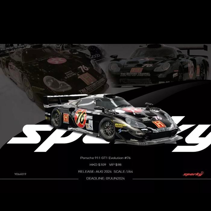 Sparky Spark Model Porsche 911 Gti Evo #76 Terbaru 