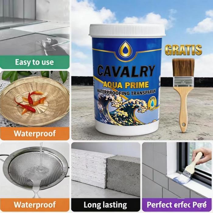 NEW LEM Waterproof Transparan Anti Bocor Pelapis Dinding Atap Genteng Dak Beton Retak Solusi