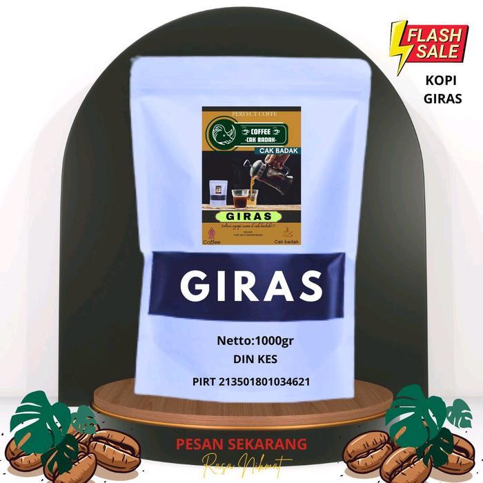NEW Kopi Giras Cak Badak Original Authentic 1 KG Rasa Nikmat Aroma Harum Bubuk Robusta Cake Susu