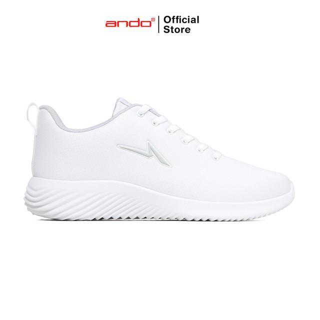 Ando Sepatu Sneakers Viton Pria - Putih - PUTIH, 39