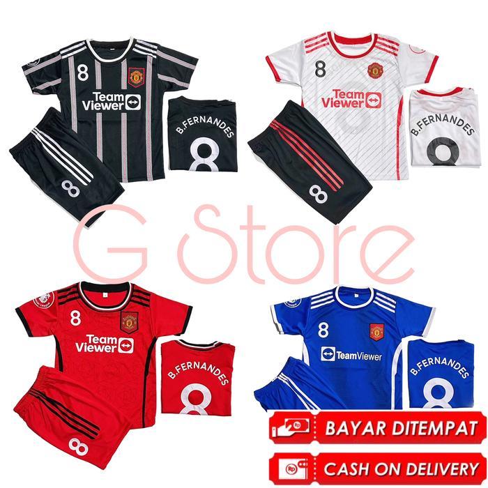 Premium Bisa Cod / Setelan Baju Bola Anak Mu Terlengkap / Jersey Mu Original