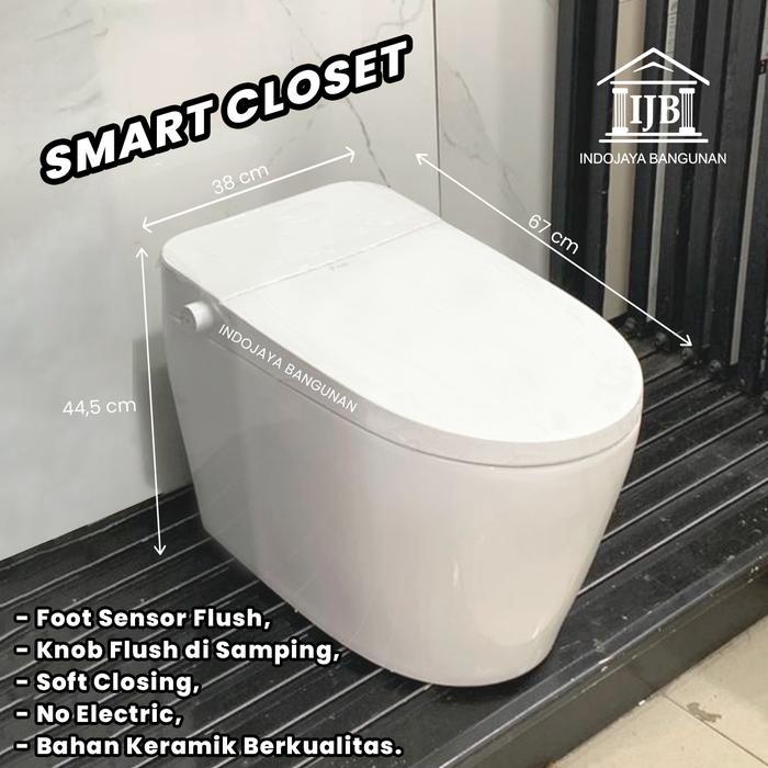 Kloset Toilet Duduk Sensor Volk Type ST-010 Smart Kloset Otomatis Closet Duduk Smart Intelligent No 