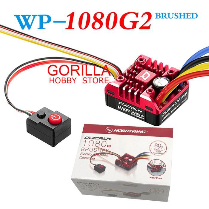 Hobbywing quicrun WP 1080 G2 ESC brushed 80A rc crawler 1:10 1:8